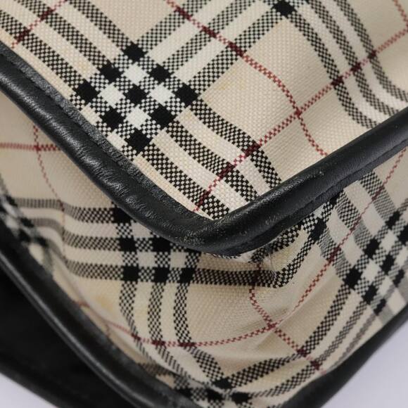 Burberry Nova Check Shoulder Bag Canvas Leather Beige Black - Picture 13 of 16